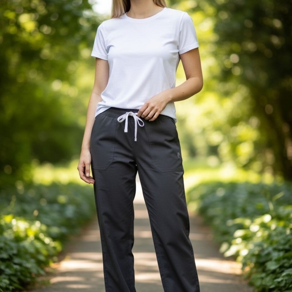 Women's Gray Drawstring Pants